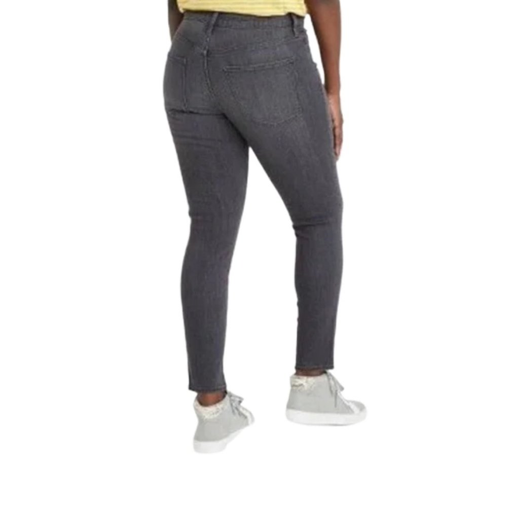 Universal Thread Womens Mid Rise Distressed Skinny Jeans Gray Size 18W